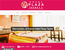 Tablet Screenshot of hotelplazatacna.com